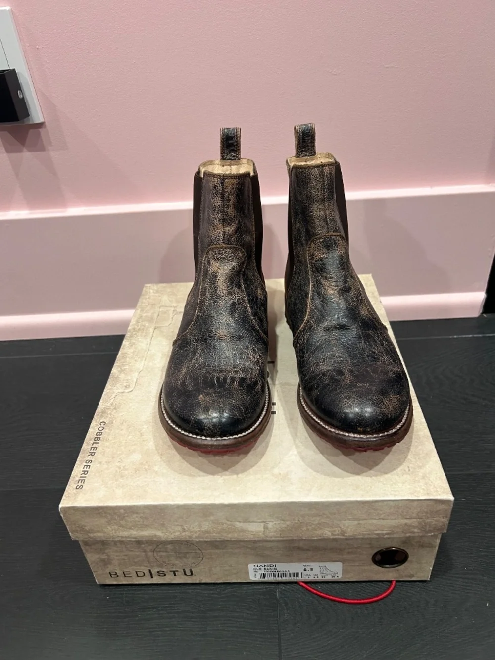 Bed Stu Nandi Black Lux 8.5 Chelsea Boot